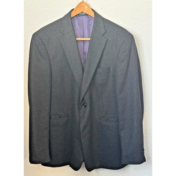 Tommy Hilfiger 100% Cashmere Blazer | Gray Two-Button Jacket VGC (Read) - Picture 1 of 6
